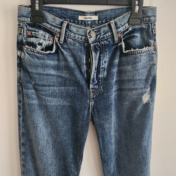 GRLFRND Helena Button Front High-Rise Straight Crop Leg Jeans - Picture 9 of 14